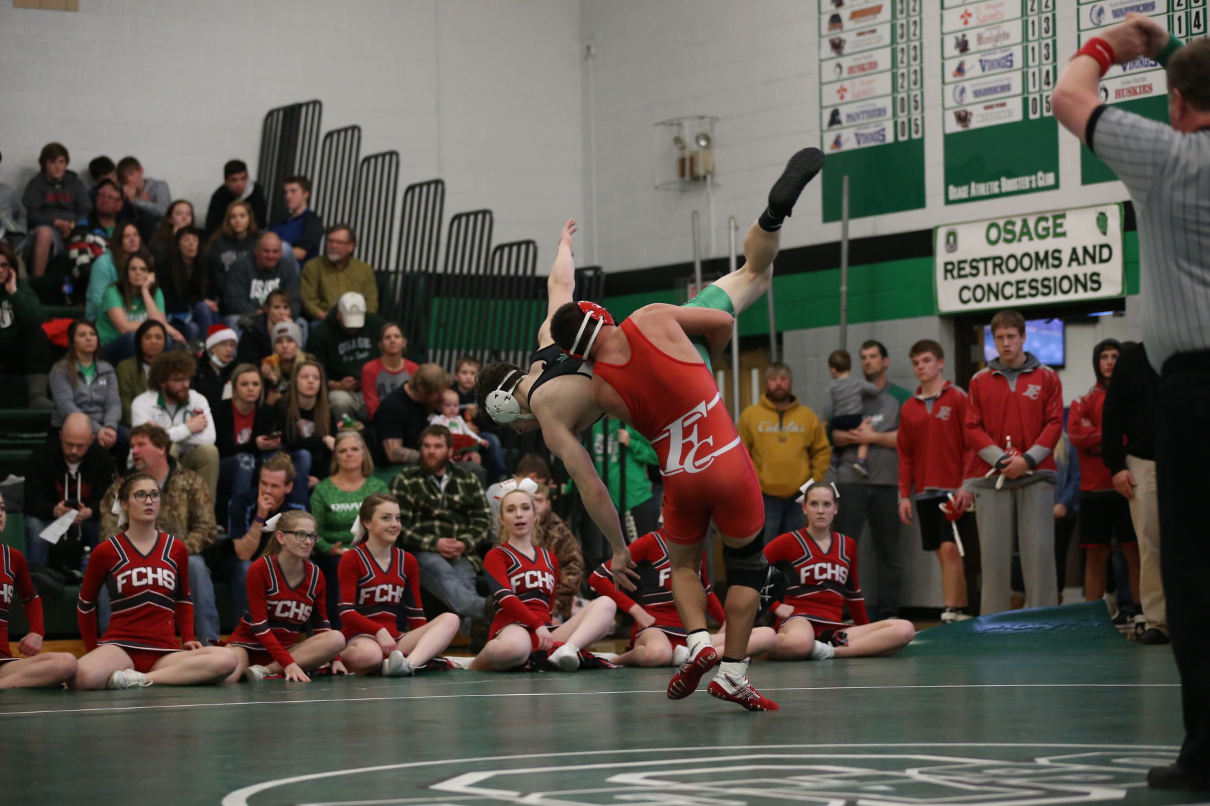 Osage, Forest City, Clarion and New Hampton wrestling, Dec. 22, 2017